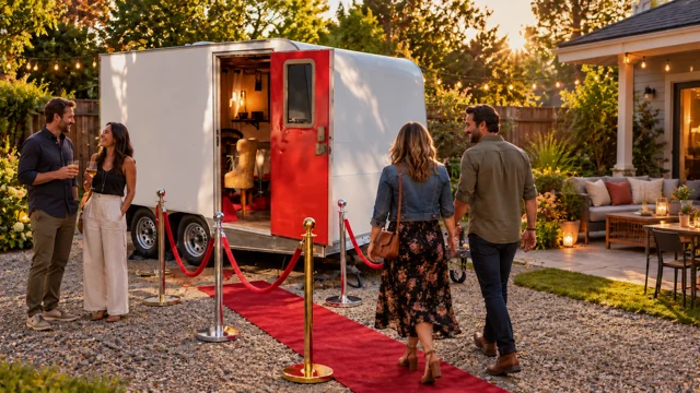AI-staged concept: backyard gathering.